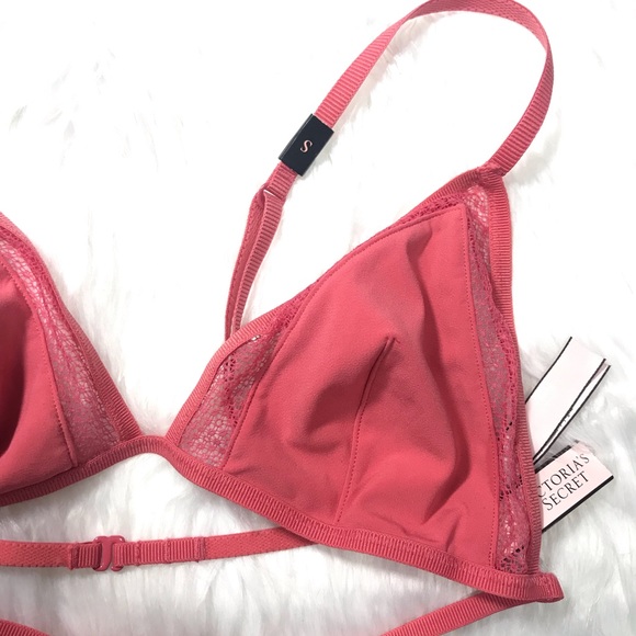 NWT💞2/$40 FREE SHIPPING Pink Strappy Wrap Bra - Picture 5 of 7